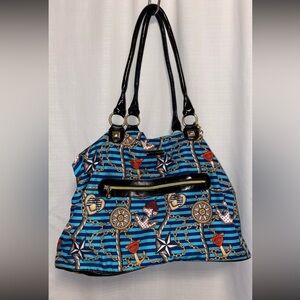 Betsey Johnson sailor theme tote bag